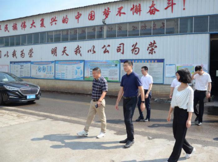 泸县县委书记肖刚一行莅临华体会在线官网集团总部基地调研